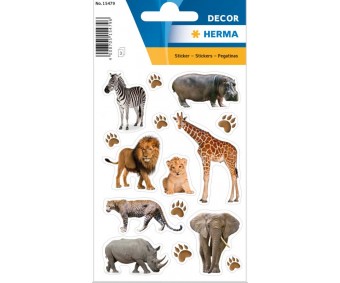 Kleepsud Decor - Aafrika loomad